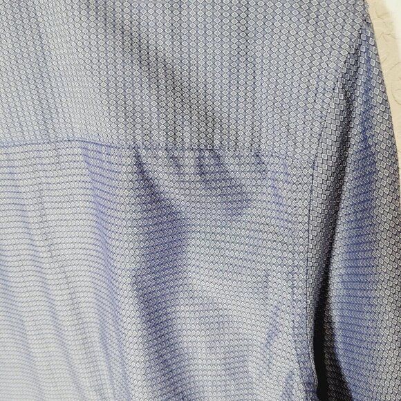 John Lennon By English LAUNDRY checked Blue Button Down M Euc - Picture 8 of 8